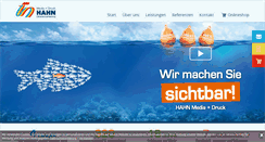 Desktop Screenshot of druckerei-hahn.de